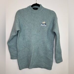 Alanui Global Warming Alpaca Blend Sweater In Blue size XS Italy alpaca wool